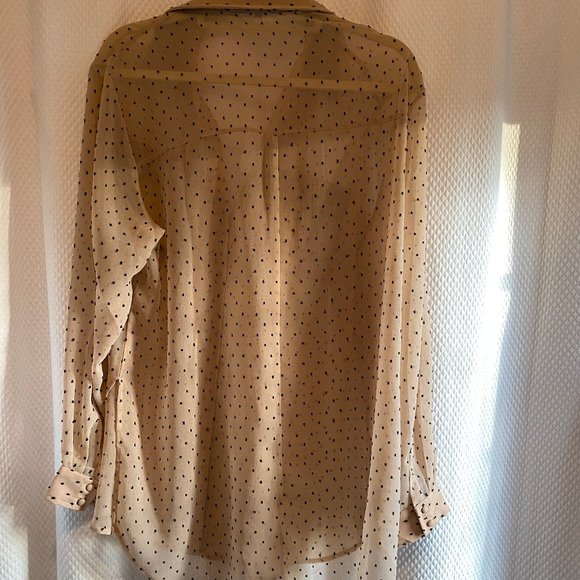 L'Academie Sheer Button Up Shirt - Picture 3 of 5